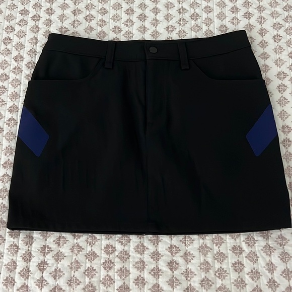 UAS Under Armour Black Blue Athletic Sportswear Skirt By Tim Coppens Size 2 - Picture 4 of 14